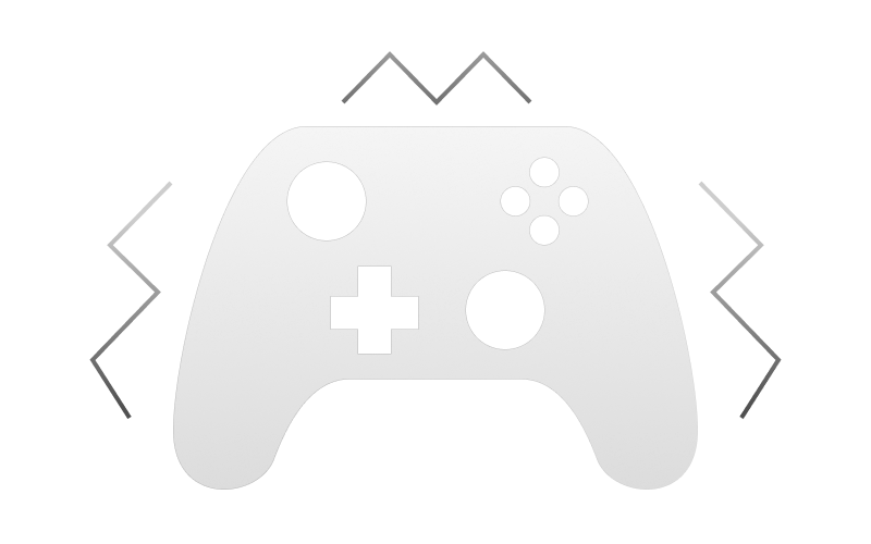 Controller symbol with vibration lines